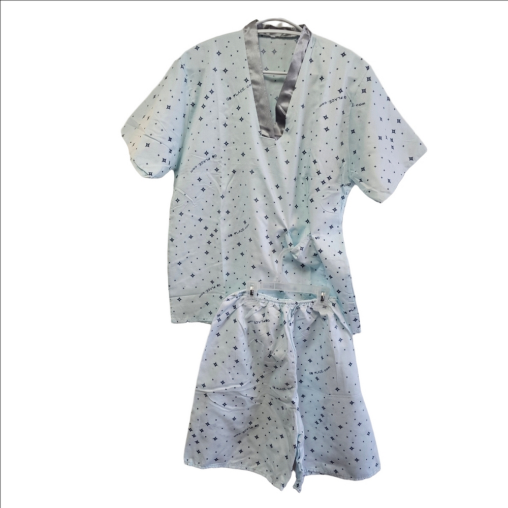 Go Place Spa Medium Shorts Pyjamas Lounge Set 2 Piece Stars Short Sleeve